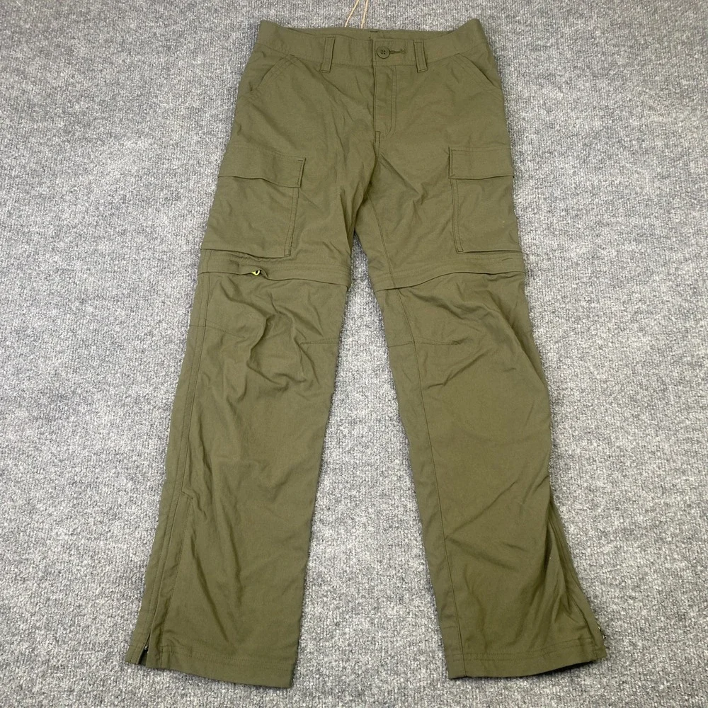 REI Co-op Kids Sahara Convertible Hiking Pants Olive Green Size Medium 10-12